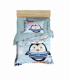 L'essentiel linge de maison Funda Nórdica Bebé PH123 - Microsatén Poliéster y Algodón - 100x150 cm, Sábana 120x150 cm, Almohada 35x55 cm (2uds)